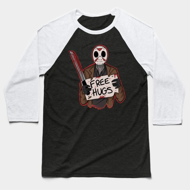 Free Hugs Jason Baseball T-Shirt by Bat13SJx